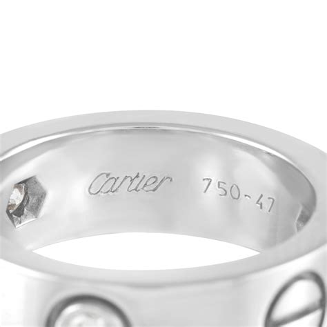 anillo cartier 750 love 52833a precio